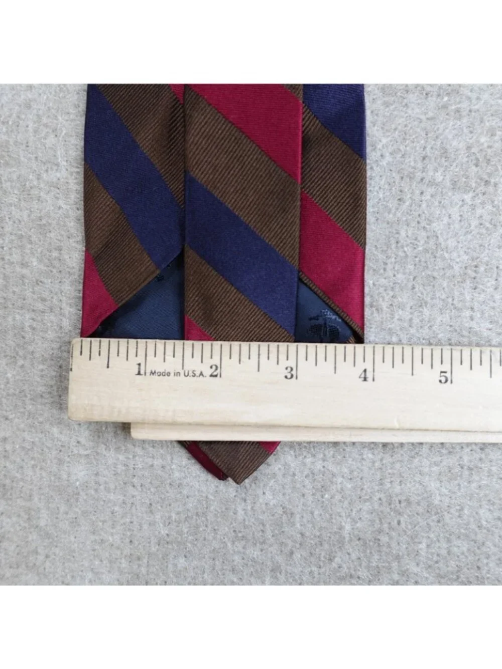 Brooks Brothers Tie Blue Red Striped Repp Regimental Makers USA Vintage